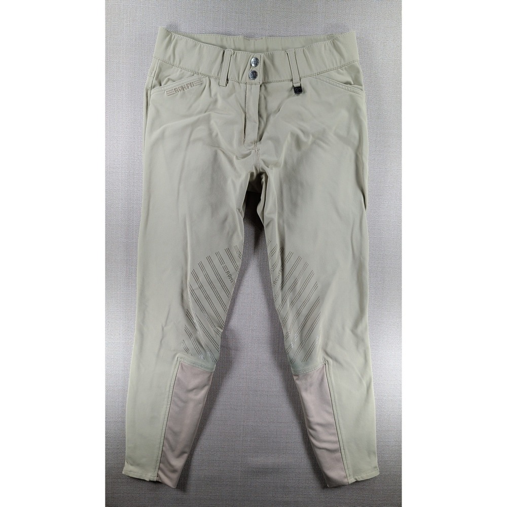Romfh Womens 28R Riding Breeches Tan Silicone Knee Grip Equestrian Pants
